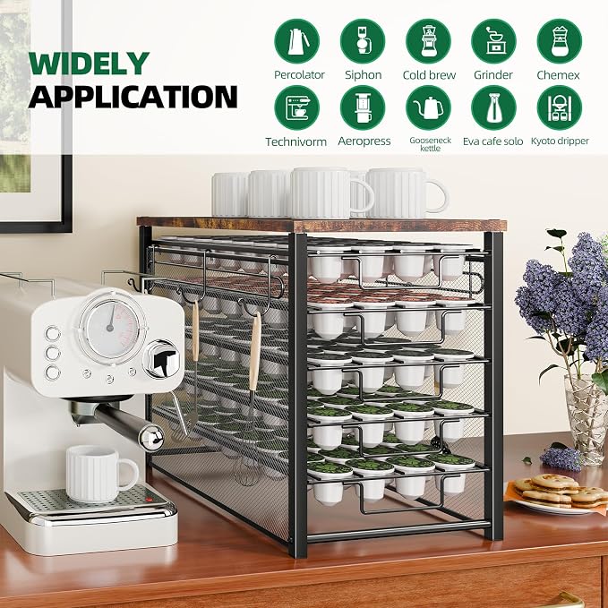 Simple Trending 5 Tier Coffee Pod Holder - Image 5