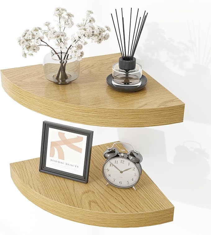 Fun Memories Floating Corner Shelves Set of 2 by FunMemories