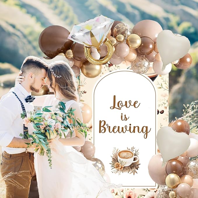 Love is Brewing Bridal Shower Decorations Balloons - Image 5