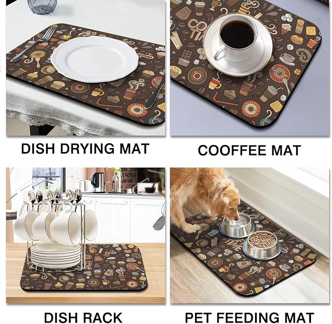 Fun Coffee Mat 23inx15in, Coffee Bar - Image 2