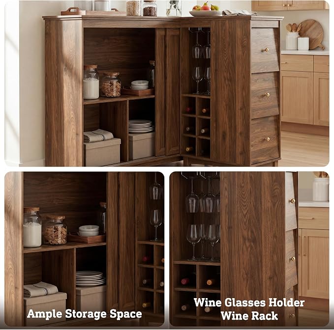 STO'SENSE Corner Bar Cabinet - Image 7