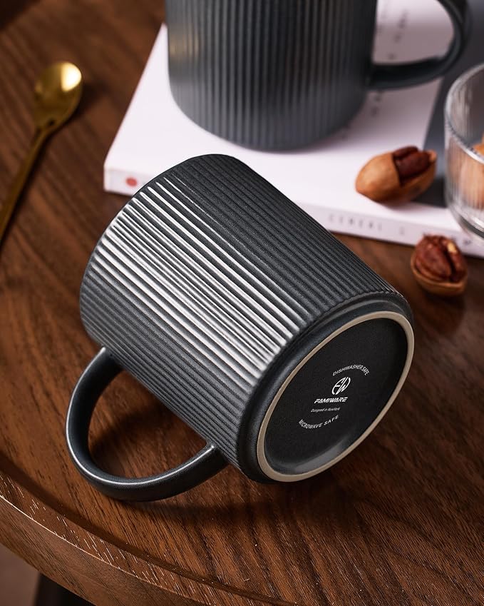 famiware Coffee Mug Set for 6, Star 16 oz Catering Mugs Cup Set - Image 6