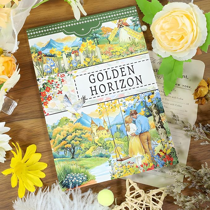 Snycler Golden Horizon Theme Sticker Scrapbooking Supplies - Image 2