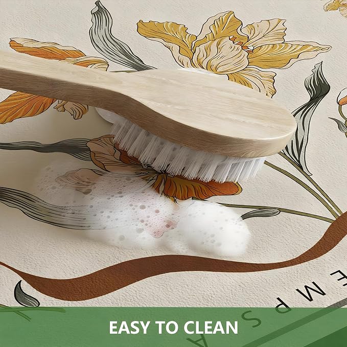 Coffee Mat, Boho Style Dish Drying Mat, Fast Water Absorption, Hide Stains - Image 4