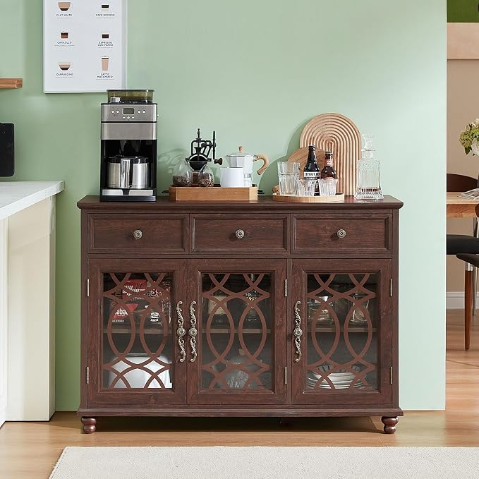 Joaxswe Farmhouse Sideboard Buffet Cabinet - Image 3