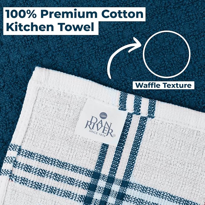 DAN RIVER Premium Blue Opal Kitchen Towels - Image 7