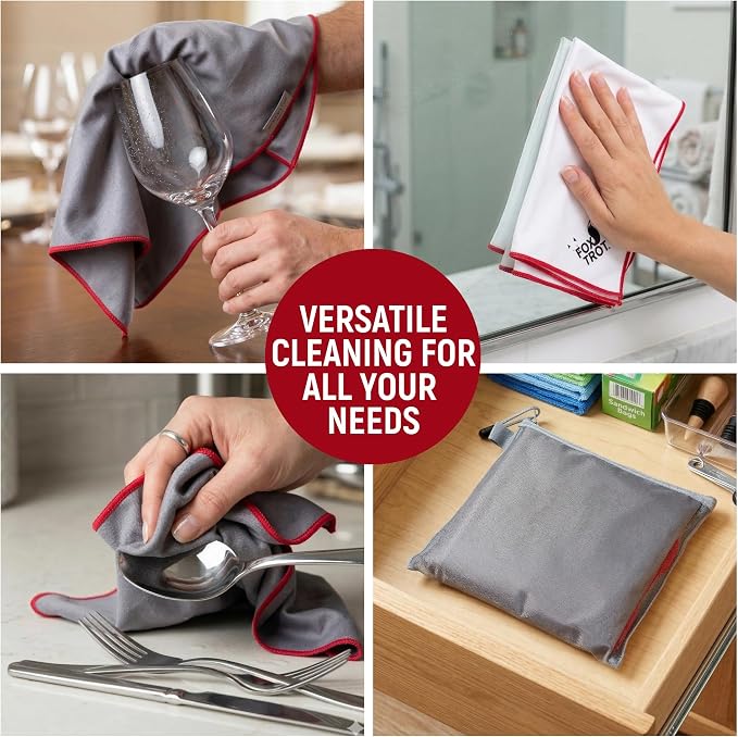 Fox Trot Wine Glass Polishing Cloths - Image 3