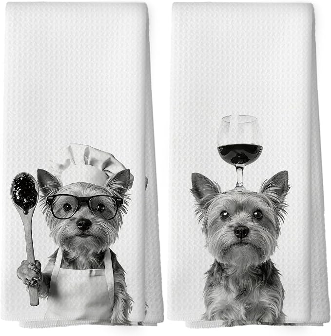Funny Yorkshire Terrier Hand Towels, Yorkshire Terrier Gifts by XPH