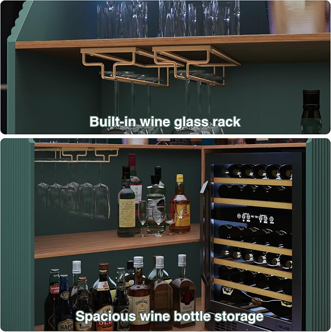 ARTPOWER L Shaped Home Bar Cabinet - Image 6