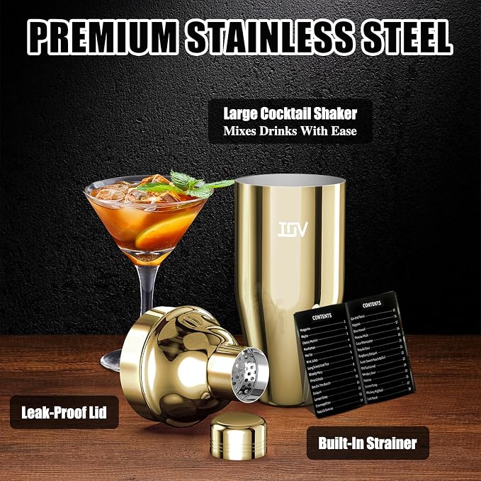 IOV Cocktail Shaker, 24 oz Martini Shaker, Drink Mixer - Image 4