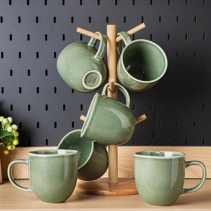 AmorArc 12oz Coffee Mugs, Ceramic Coffee Mugs set of 6 - Image 7