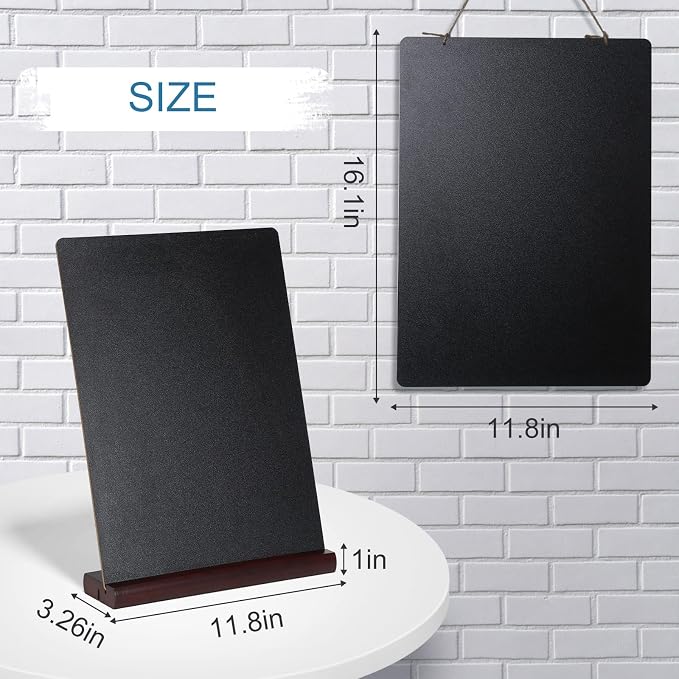 11.7x16.5 Inch Tabletop Chalkboard - Image 6