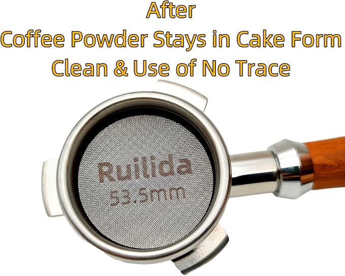 2 Packs Espresso Puck Screen 53.5mm, Reusable 1.7mm Thickness 150μm 316 - Image 4