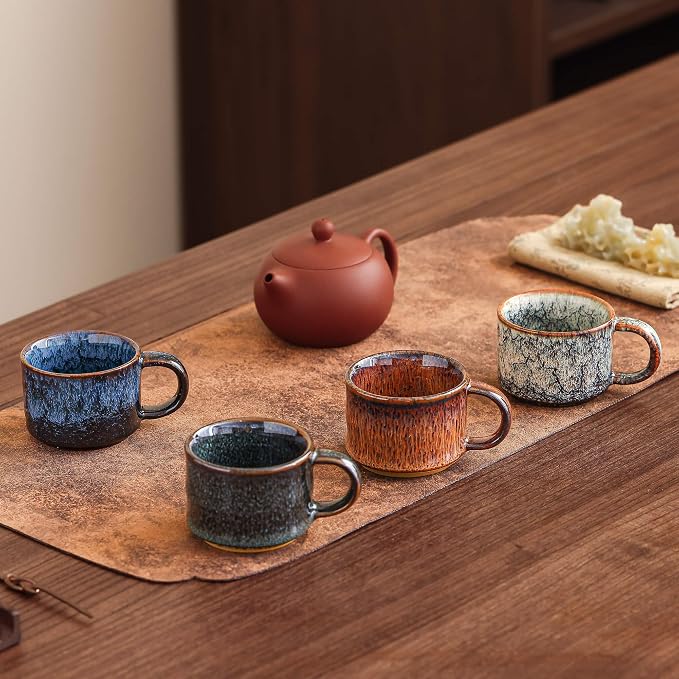 Espresso Cups Set of 2, Espresso Shot Cups, 2 ounce Ceramic Expresso Cups - Image 6