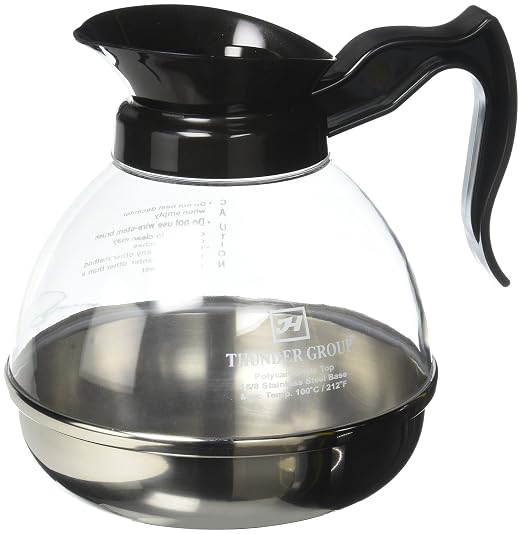 Thunder Group PLCD064 Coffee Decanter 64 Oz. Capacity Durable Plastic Handle/top by Unknown