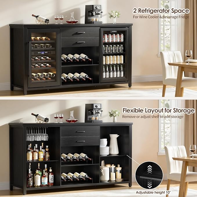 Leteuke Large Coffee Bar Cabinet - Image 5