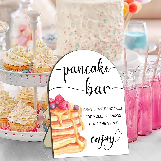 Pancake Bar Sign, Brunch Pancake Bar Recipe Sign - Image 3