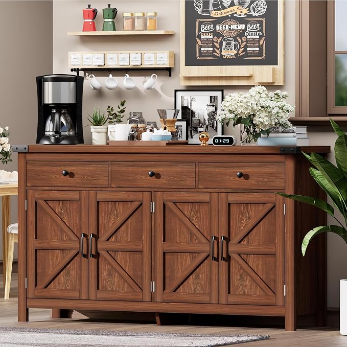 VVFLU 63" Sideboard Buffet Cabinet - Image 2
