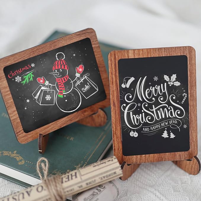 Temlum 15 Pcs Mini Chalkboard Sign - Image 5