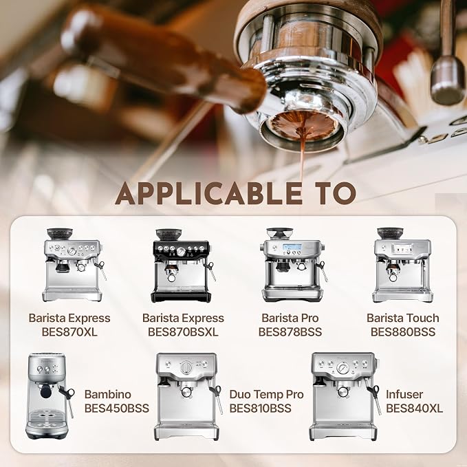 54mm Bottomless Portafilter for Breville Sage Barista Express Pro, Naked - Image 2