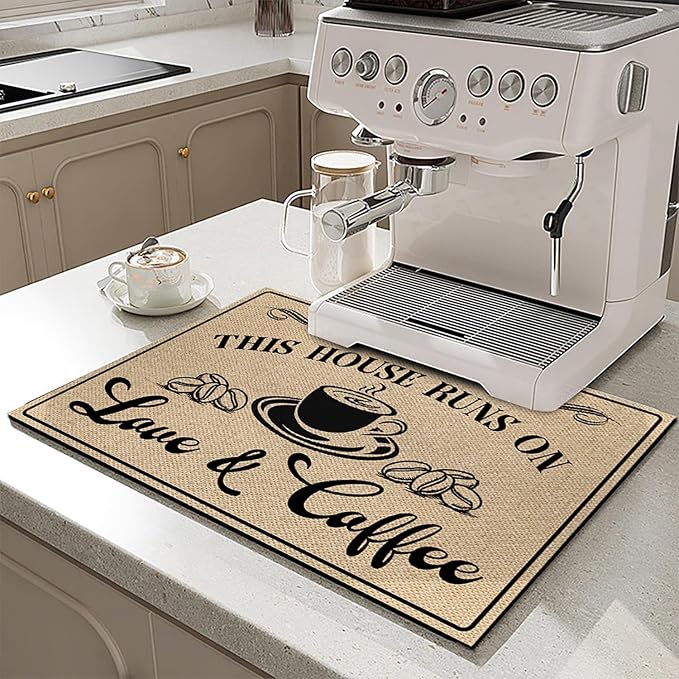 THUYPT Personalized Coffee Mat, Coffee Station Mat Quick Dry, Coffee Spill Mat - Image 7