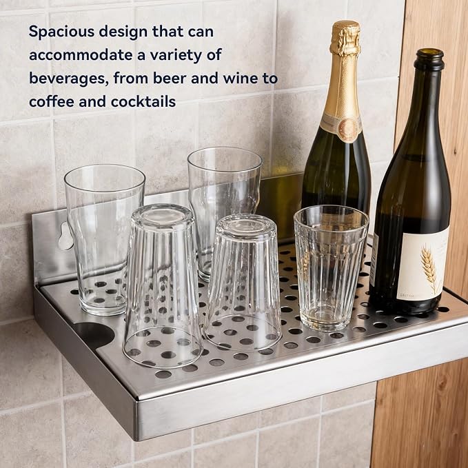 Kegerator Beer Drip Trays, Wall Mount Drip Tray - Image 4