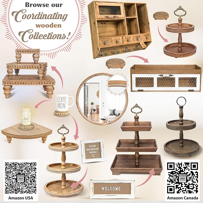 2 Tiered Tray Stand - Image 8