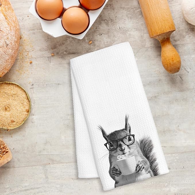 Funny Squirrel Coffee Kitchen Towels, Gifts - Image 5