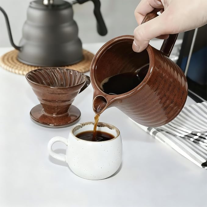 Vintage Ceramic Pour Over Coffee Maker - Image 2