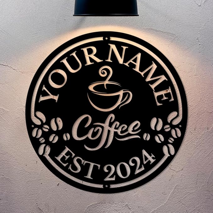 Custom Metal Coffee Bar Signs - Image 4
