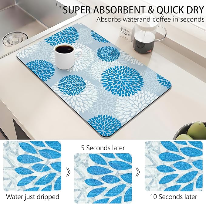 Dish Drying Mat, Dish Mat Drying Kitchen Mat - Image 3