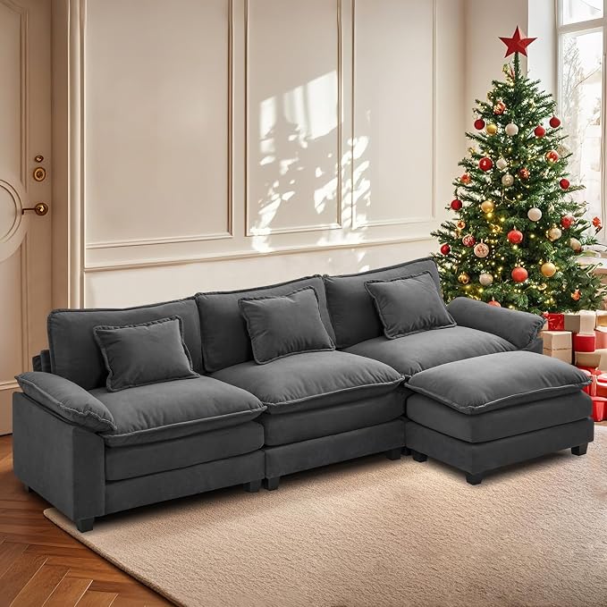 Modular Sectional Sofa, Cloud Couch by OQQOEE