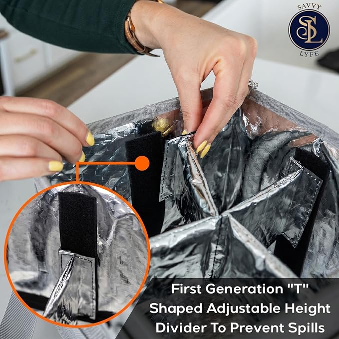 Reusable Drink Carrier with Handle – Tip-Resistant 4 Cup Carrier with Shoulder - Image 4