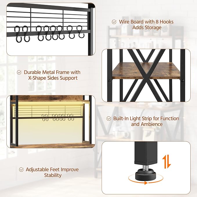 Yaheetech Kitchen Bakers Rack - Image 6