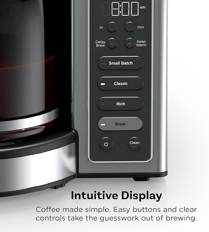 Ninja Fresh Brew™ Drip Coffee Maker, Programmable 14 Cup Glass Carafe, Classic - Image 8
