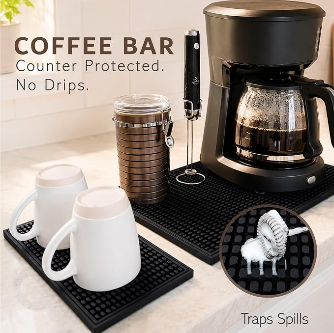 Bar Mat Bundle 2-Pack 12x6" Bar Spill Mats + Counter Mat 18x12”| Non-Slip - Image 7