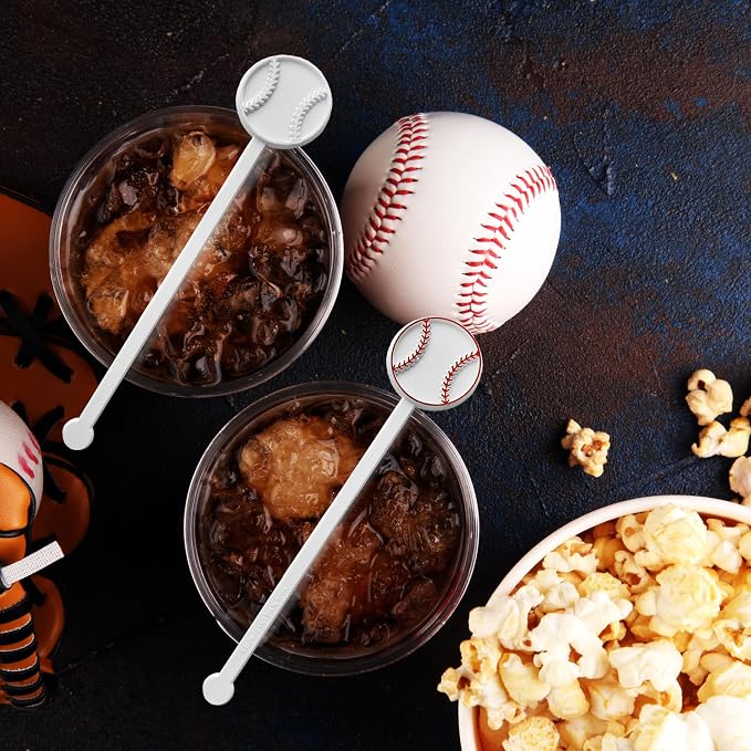 Royer – Baseball Cocktail Stirrers | Fun Baseball Swizzle Sticks - Image 5