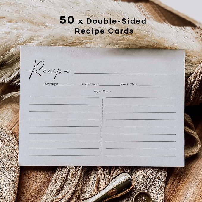 Recipe Cards, 4x6 Recipe Cards for Bridal Shower and Weddings, Double-Sided - Image 3
