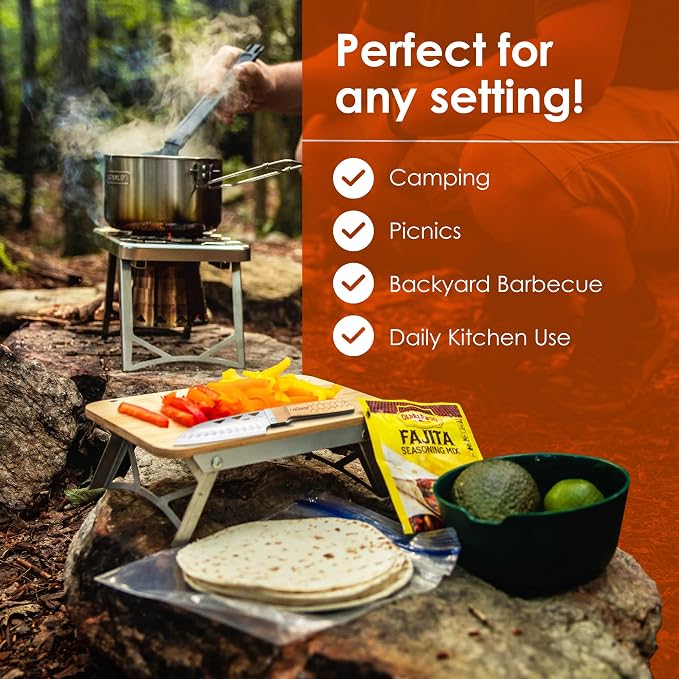 nCamp K2G Basic Compact Cooking Stove and Prep Surface Board Outdoor Camping - Image 7