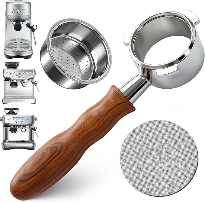 54mm Bottomless Portafilter for Breville Sage Barista Express Pro, Naked by MiHeeHome