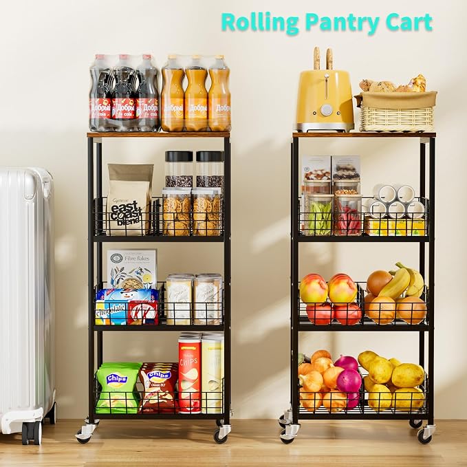 HapiRm Kitchen Fruit Vegetable Cart - Image 5