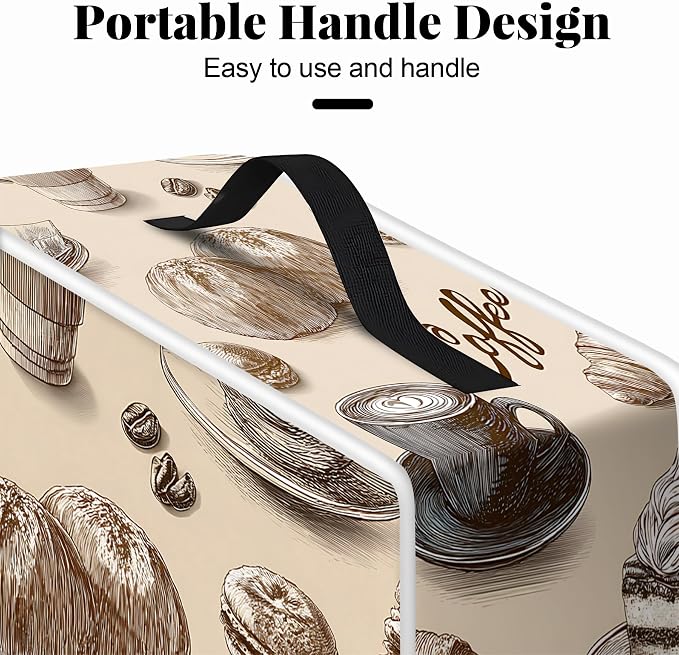 BVBOX Coffee Maker Cover, Durable Dustproof Lightweight Polyester Cotton Blend - Image 5