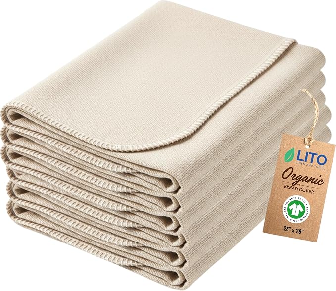 Flour Sack Towels Sourdough Bread Baking Supplies | Bread Dough Proofing by LITOLinenandTowel
