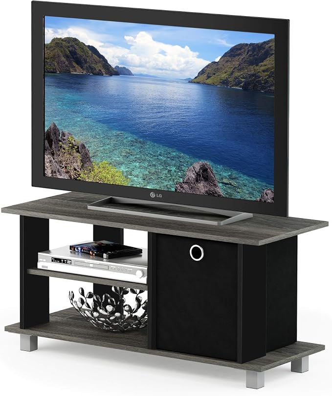 Furinno Simplistic TV Stand, 3-Tier Entertainment Center, Open Shelf TV Console by Furinno-FitsYourSpaceFitsYourBudget
