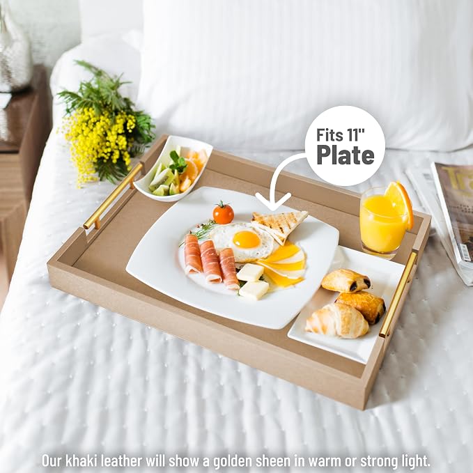 ATZYmolin 17" x 12" Wood Serving Tray - Image 4