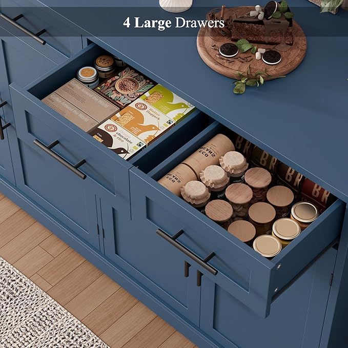 HOSTACK 60" Large Buffet Sideboard - Image 6