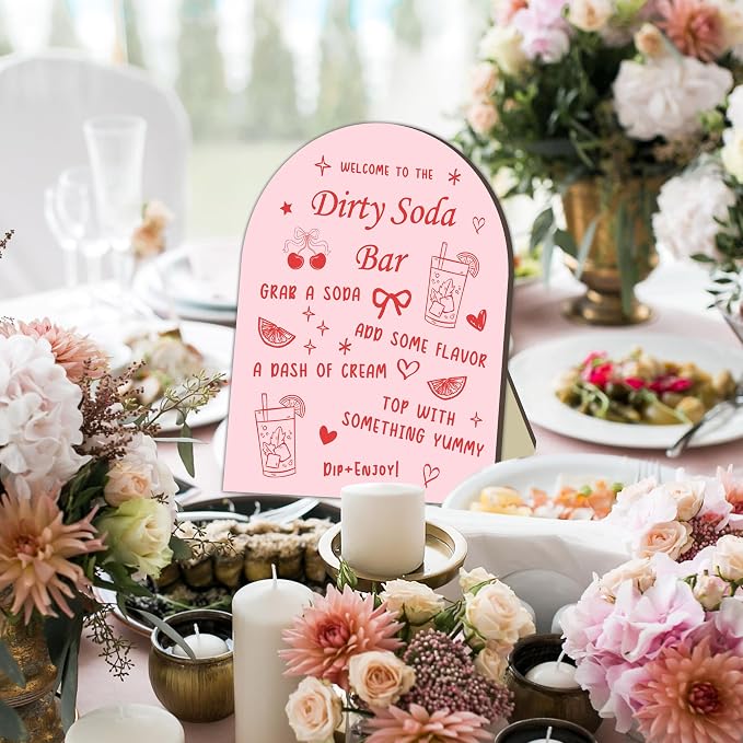 Dirty Soda Bridal Shower Bar Signs, Dirty Soda Bride Shower Welcome Wooden Sign - Image 4