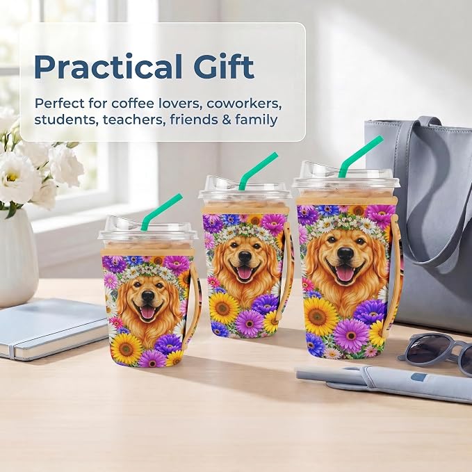 Artsocket 3 Pack Reusable Iced Coffee Sleeve - Image 7