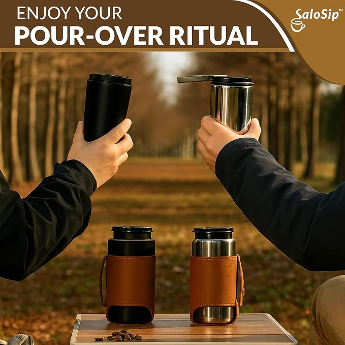 4-in-1 Portable Manual Pour Over Coffee Maker - Image 7