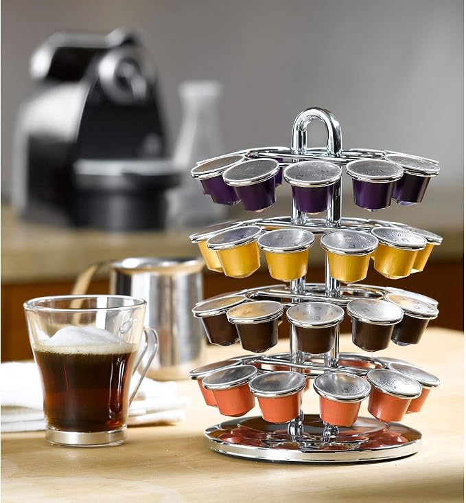 Nifty Nespresso Original Line Capsule Carousel – 40 Coffee Pod Storage Holder - Image 7
